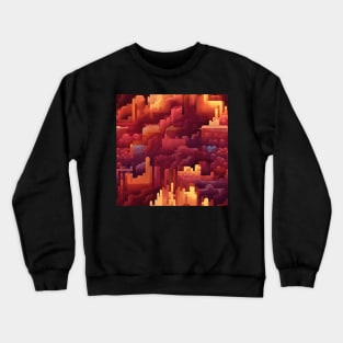 Pixel Art Repeating Pattern Crewneck Sweatshirt